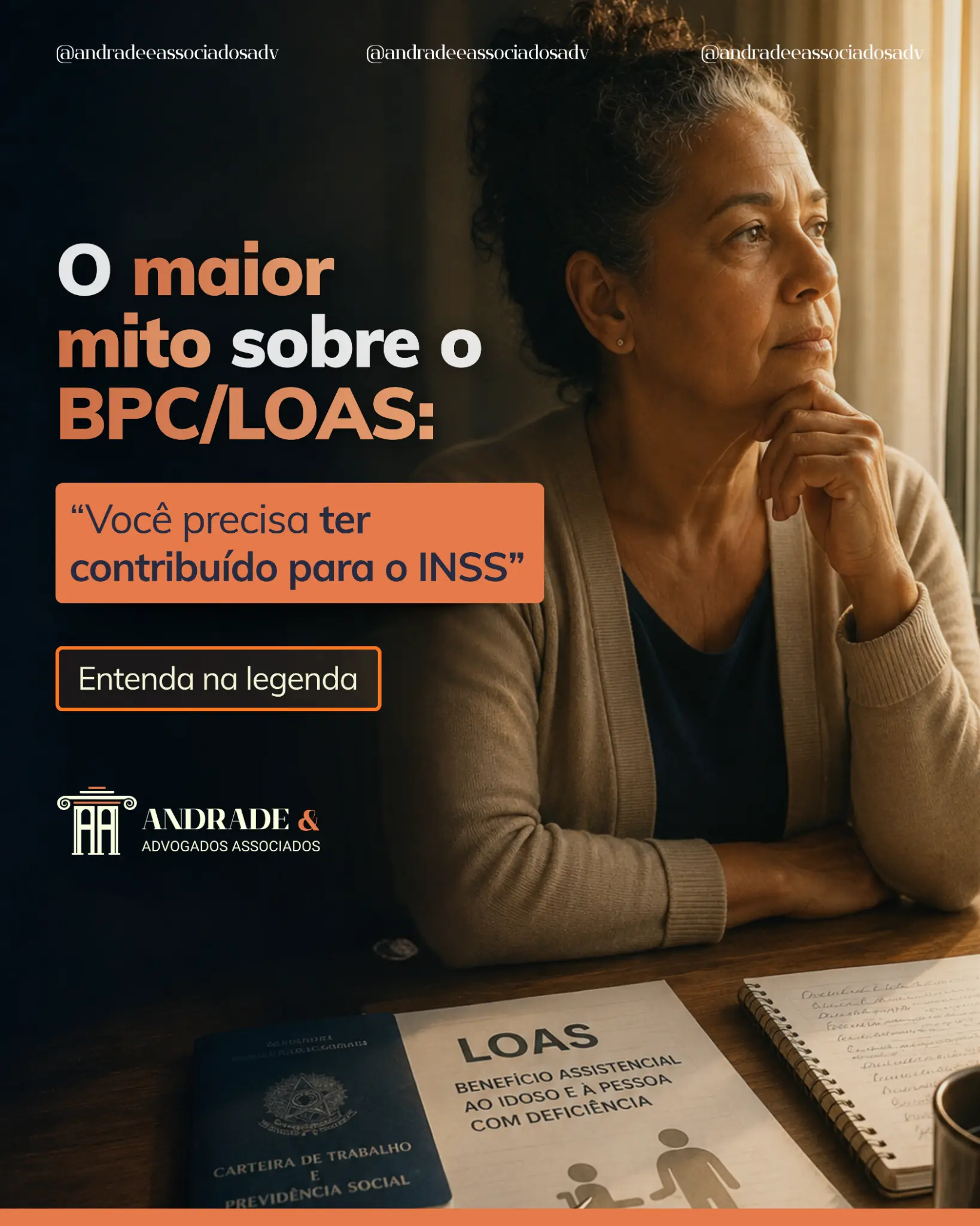 Capa do projeto Andrade e Associados